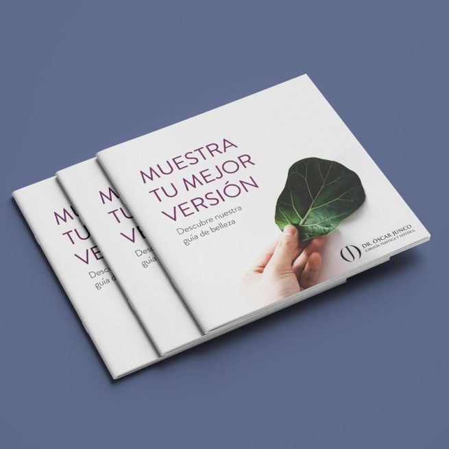 Folleto promocional clínica cirugía estética